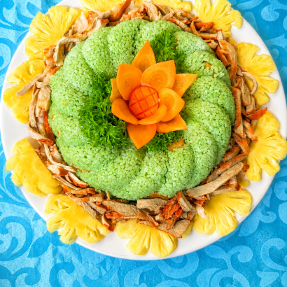 Cơm Dứa Chà Bông Xá Xíu