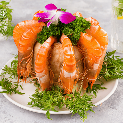 Tôm sú hấp nước dừa